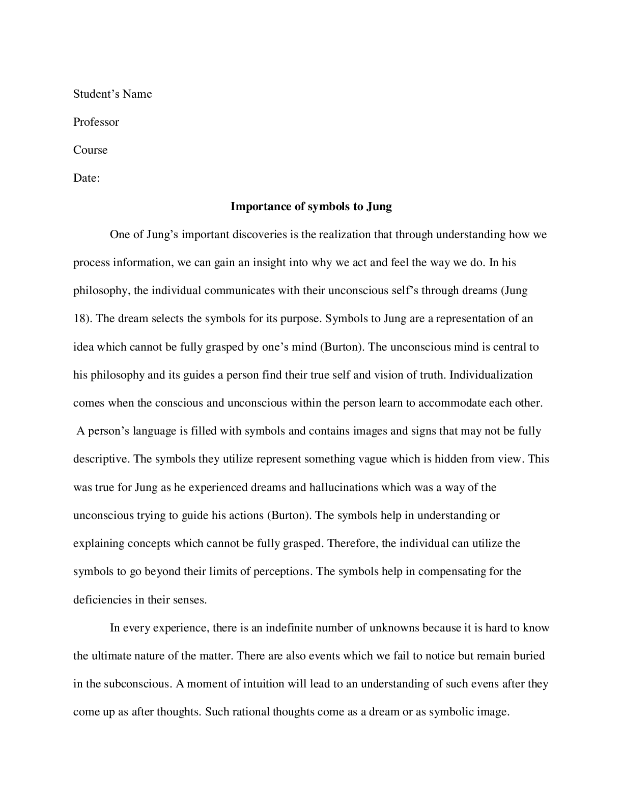 Preview image for Importance of symbols to Jung